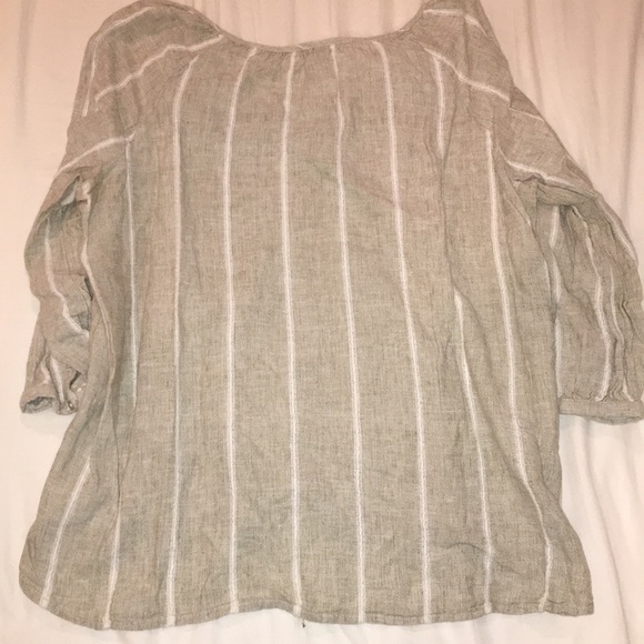 Stripped long-sleeve blouse - Picture 3 of 3